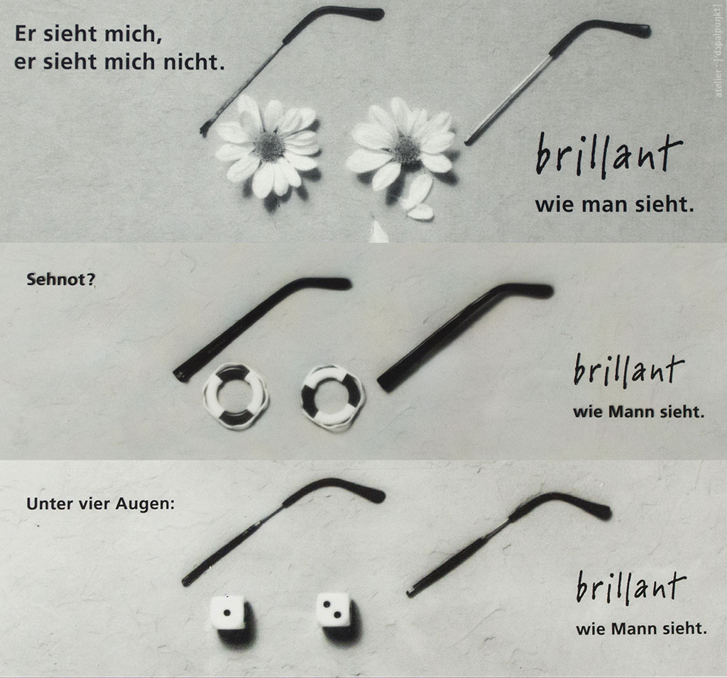 brillant Augenoptik – 1997/Anzeigenmotiv